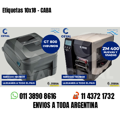 Etiquetas 10x18 - CABA