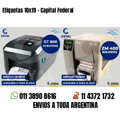 Etiquetas 10x19 - Capital Federal