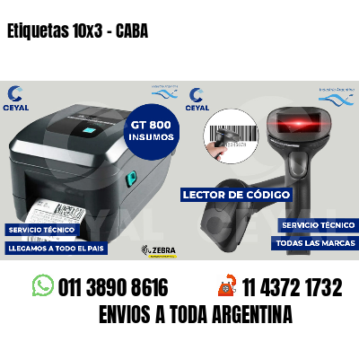 Etiquetas 10x3 - CABA