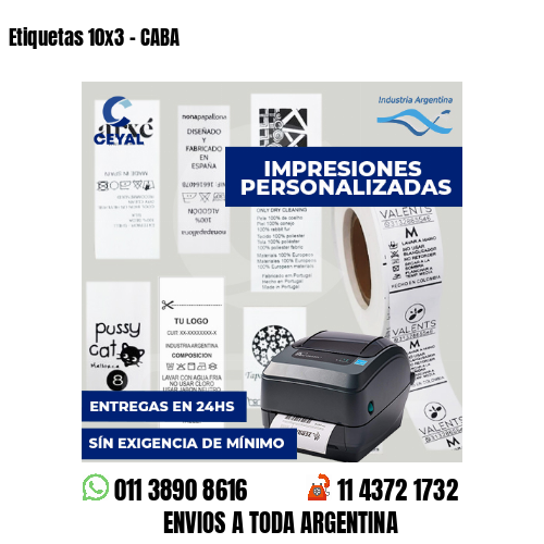 Etiquetas 10x3 - CABA