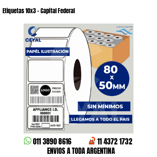 Etiquetas 10×3 – Capital Federal