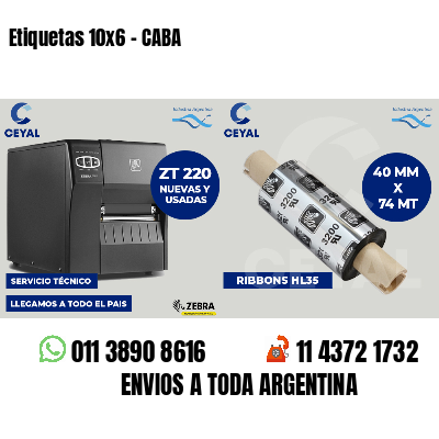 Etiquetas 10x6 - CABA