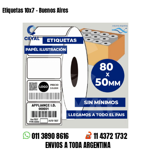 Etiquetas 10x7 - Buenos Aires