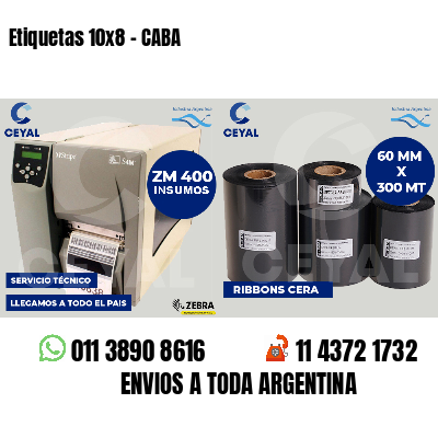 Etiquetas 10x8 - CABA