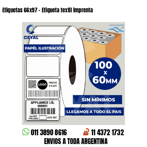 Etiquetas 66×97 – Etiqueta textil imprenta