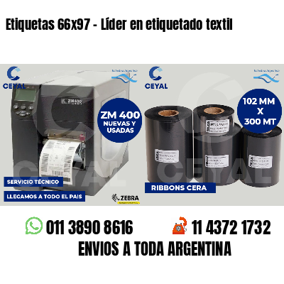 Etiquetas 66x97 - Líder en etiquetado textil