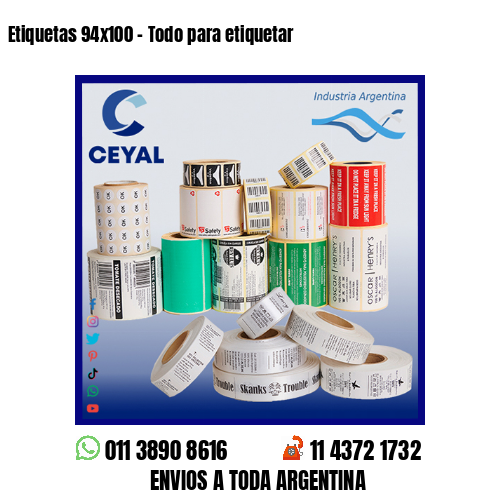 Etiquetas 94×100 – Todo para etiquetar