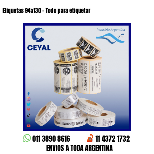 Etiquetas 94×130 – Todo para etiquetar