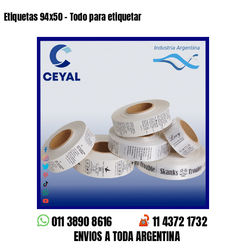 Etiquetas 94×50 – Todo para etiquetar