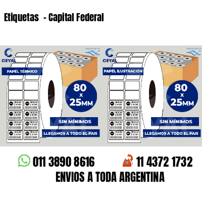 Etiquetas  - Capital Federal