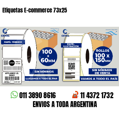 Etiquetas E-commerce 73x25