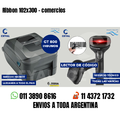 Ribbon 102x300 - comercios