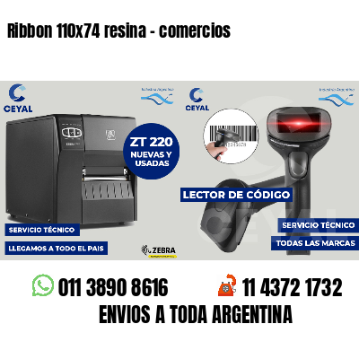 Ribbon 110x74 resina - comercios