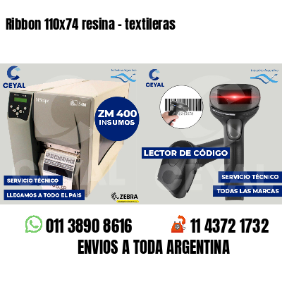 Ribbon 110x74 resina - textileras