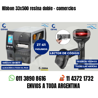 Ribbon 33x500 resina doble - comercios