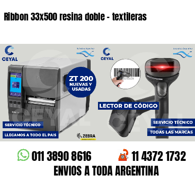 Ribbon 33x500 resina doble - textileras