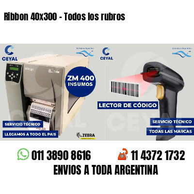 Ribbon 40x300 - Todos los rubros