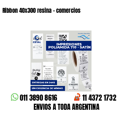 Ribbon 40x300 resina - comercios