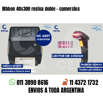 Ribbon 40x300 resina doble - comercios