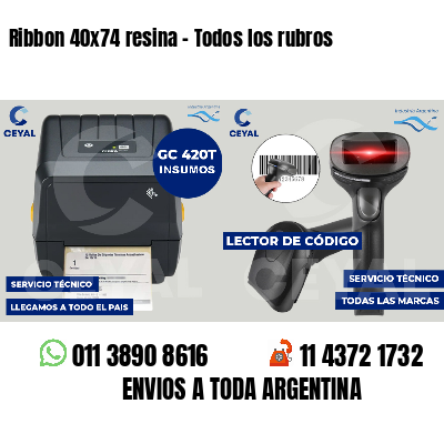 Ribbon 40x74 resina - Todos los rubros