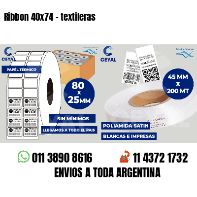 Ribbon 40x74 - textileras