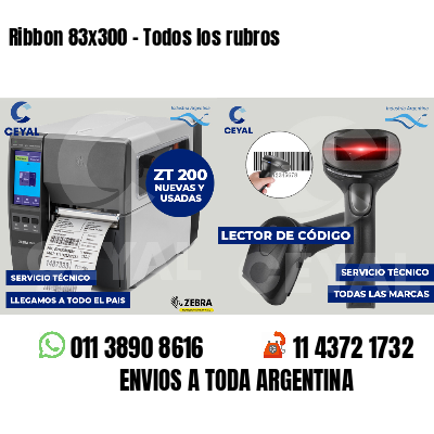 Ribbon 83x300 - Todos los rubros