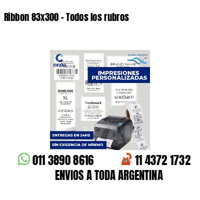 Ribbon 83x300 - Todos los rubros