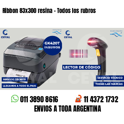 Ribbon 83x300 resina - Todos los rubros