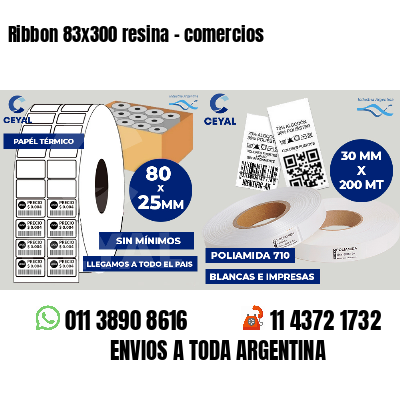 Ribbon 83x300 resina - comercios