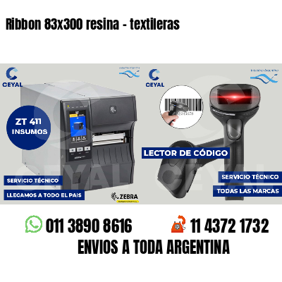 Ribbon 83x300 resina - textileras