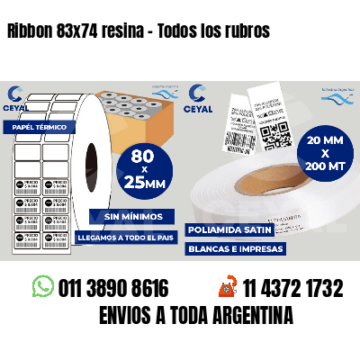 Ribbon 83x74 resina - Todos los rubros