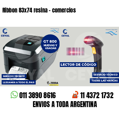 Ribbon 83x74 resina - comercios