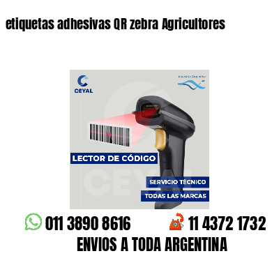 etiquetas adhesivas QR zebra Agricultores