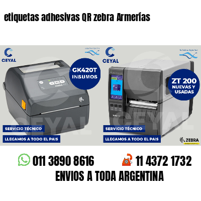 etiquetas adhesivas QR zebra Armerías