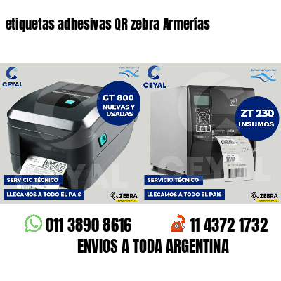 etiquetas adhesivas QR zebra Armerías