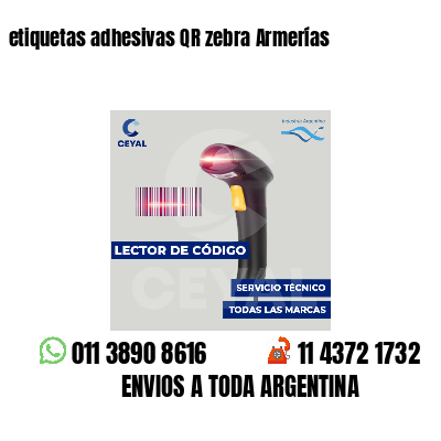 etiquetas adhesivas QR zebra Armerías