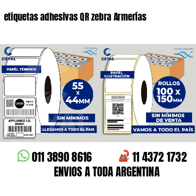 etiquetas adhesivas QR zebra Armerías