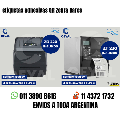 etiquetas adhesivas QR zebra Bares