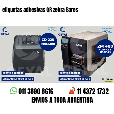 etiquetas adhesivas QR zebra Bares