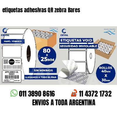 etiquetas adhesivas QR zebra Bares