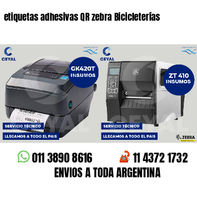 etiquetas adhesivas QR zebra Bicicleterías