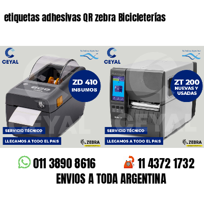 etiquetas adhesivas QR zebra Bicicleterías