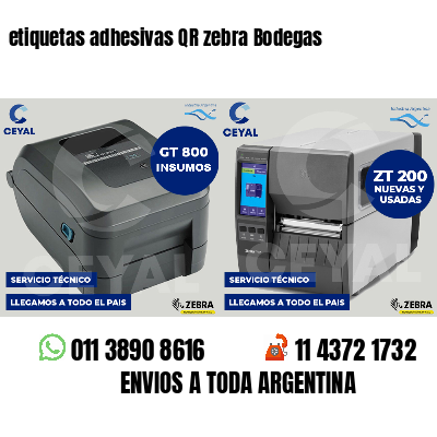 etiquetas adhesivas QR zebra Bodegas