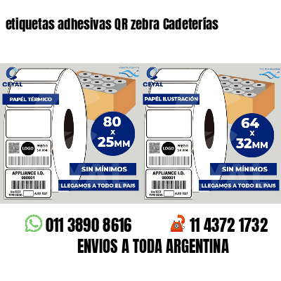 etiquetas adhesivas QR zebra Cadeterías