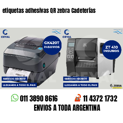 etiquetas adhesivas QR zebra Cadeterías