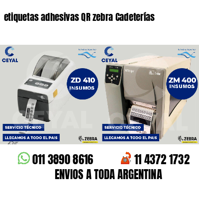 etiquetas adhesivas QR zebra Cadeterías