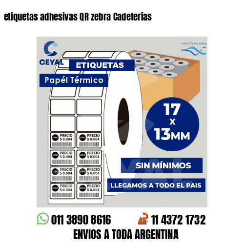 etiquetas adhesivas QR zebra Cadeterías