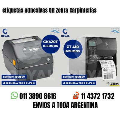 etiquetas adhesivas QR zebra Carpinterías