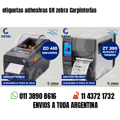 etiquetas adhesivas QR zebra Carpinterías