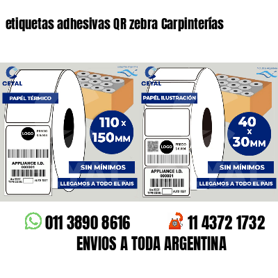 etiquetas adhesivas QR zebra Carpinterías